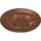 Ekena Millwork Wakefield Ceiling Medallion (Fits Canopies up to 3 5/8"), 11 3/4"OD x 1 1/4"P, Polished Copper CM11WAPOS - alternate 5